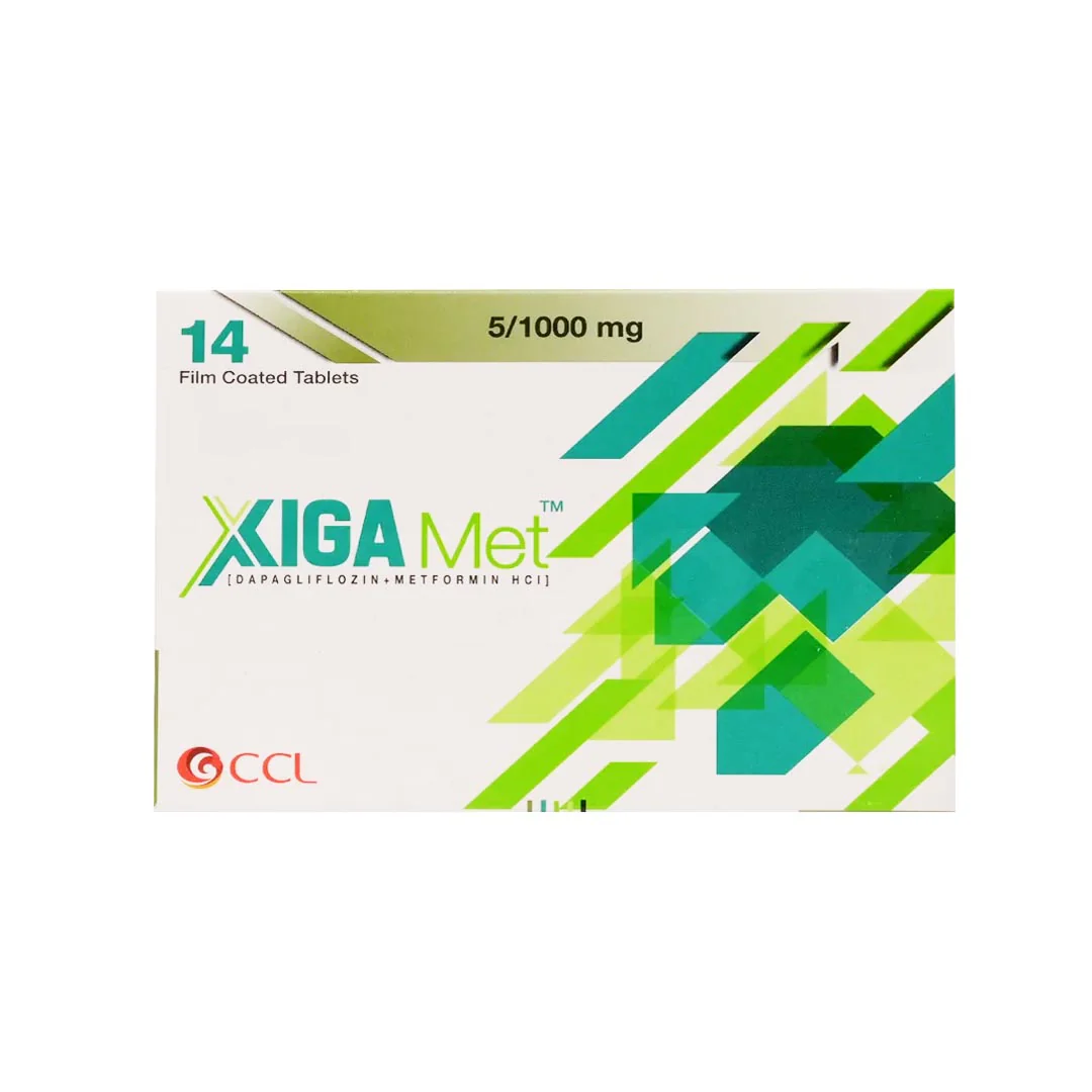Xiga Met (Dapagliflozin/Metformin) 5/1000mg, 14 Ct - CCL
