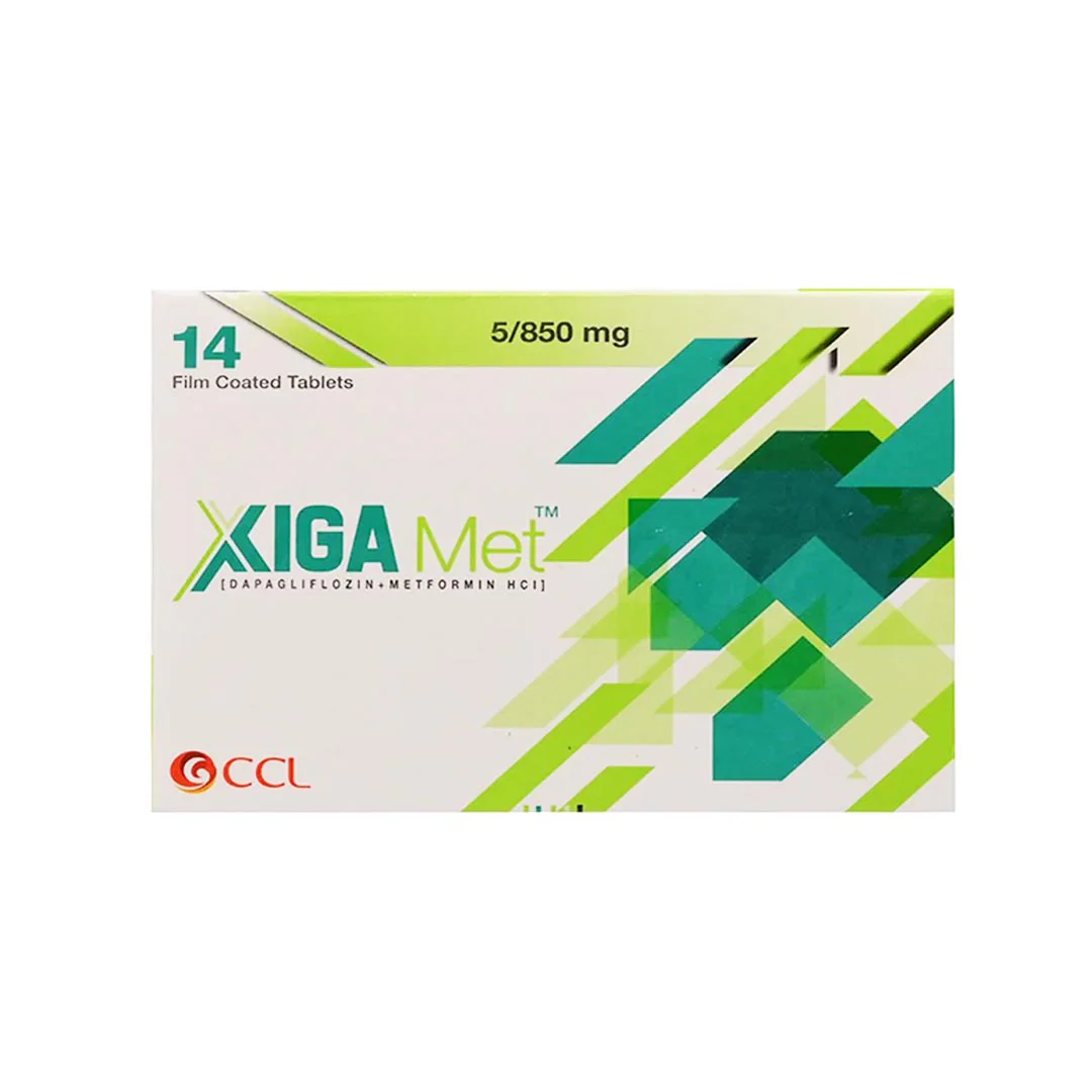 Xiga Met (Dapagliflozin/Metformin) 5/850mg, 14 Ct - CCL