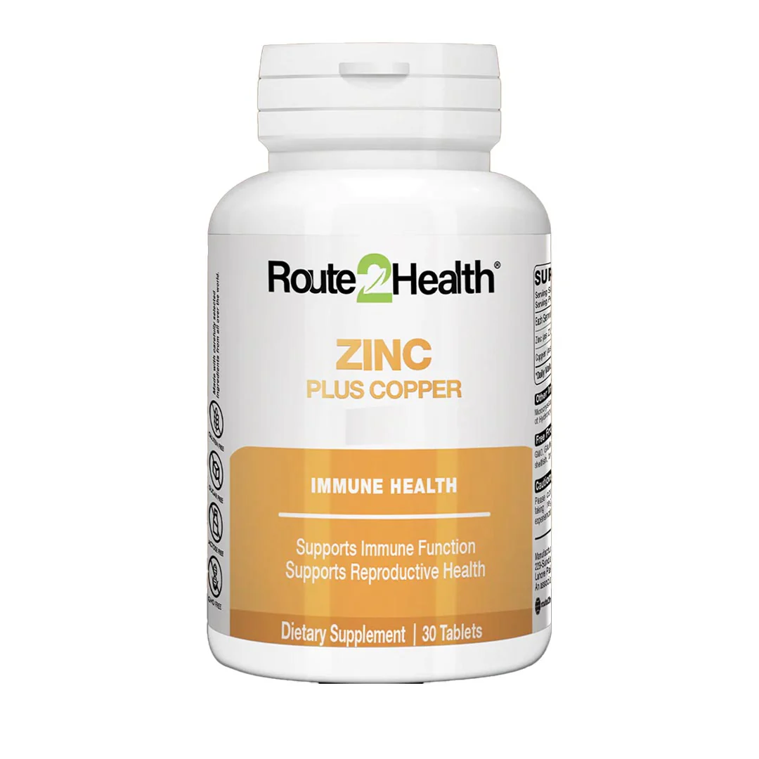 Zinc Plus Copper, 30 Ct - Route2Health
