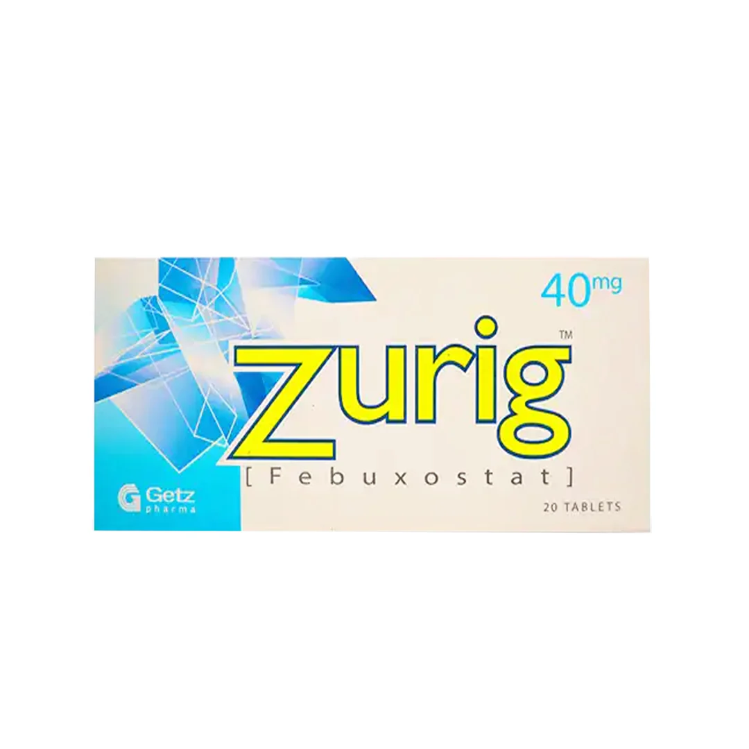 Zurig (Febuxostat) 40mg, 20 Ct - Getz Pharma
