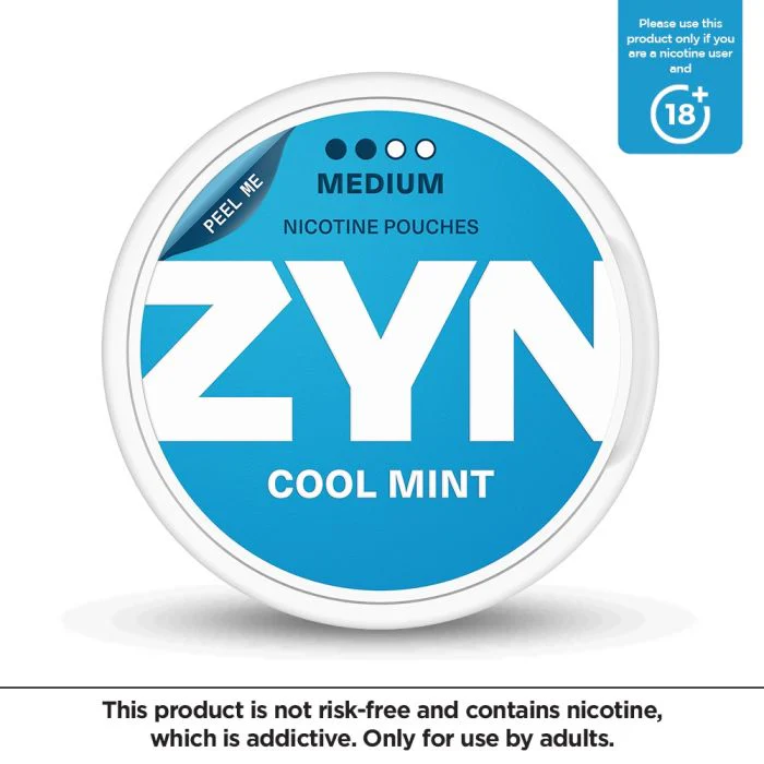 ZYN Nicotine Pouches - Cool Mint 6mg (Medium), 20 Ct